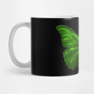 Green butterfly Mug